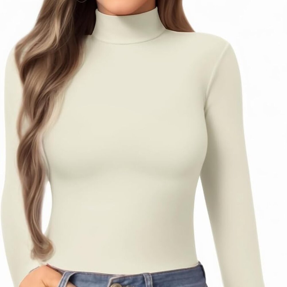 Cream Turtleneck